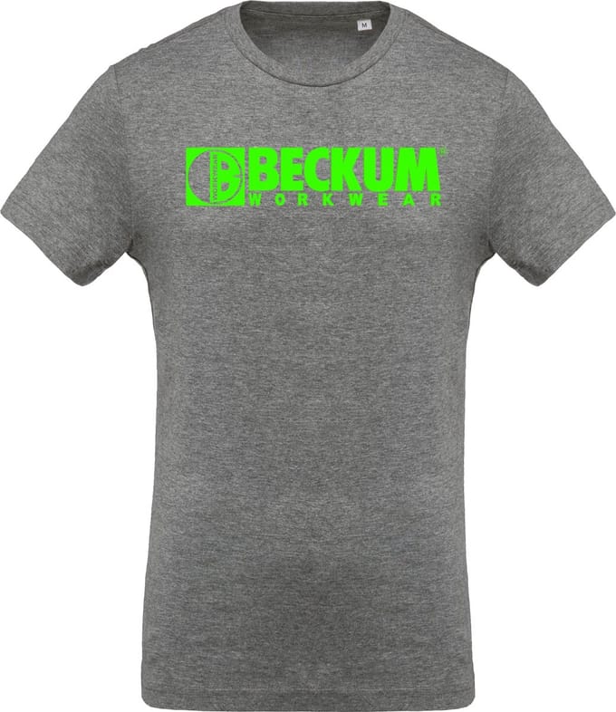 Beckum Workwear EBTS04 T-shirt met logo Grey Heather L