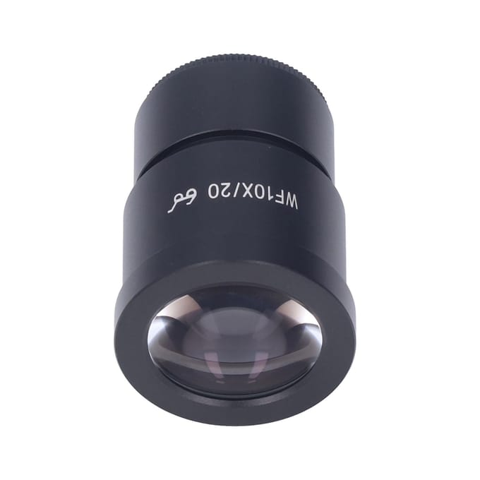 Objectif de microscope WF10X20 Objectif de microscope stéréo de laboratoire Interface 30 mm Point oculaire haut Grand angle