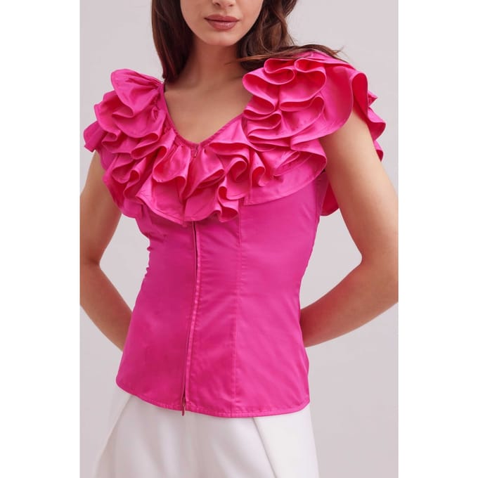 Anne Fontaine Abysse Pink Glo Maat: 36 | Blouses Outlet | Dames | Roze