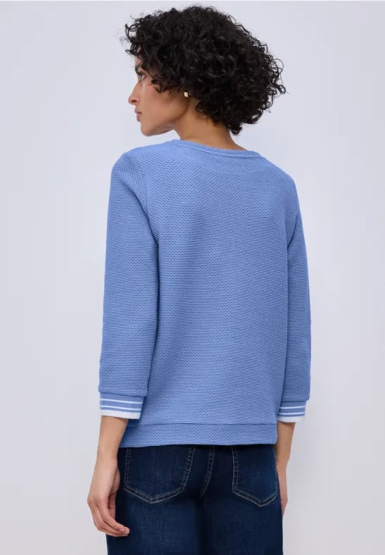 Shirt met contrasterende details