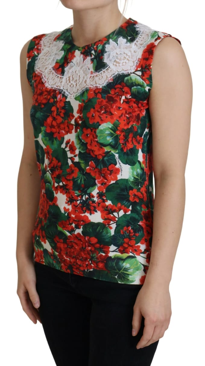 Bloemendruppel Mouwloze Top Tsh8079
