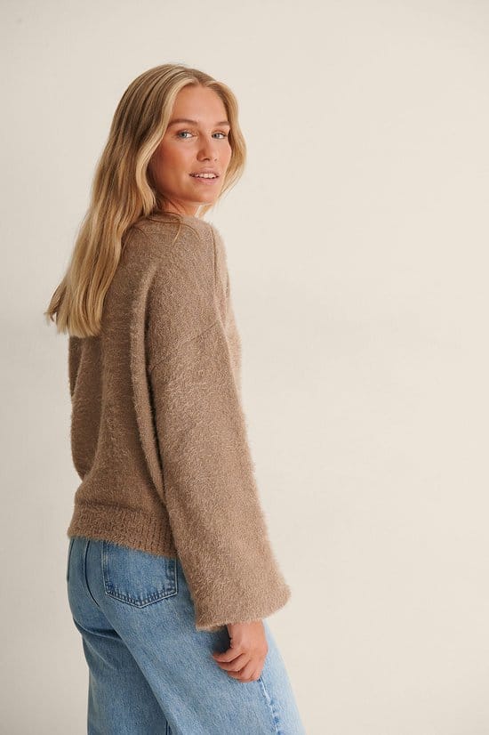 na-kd Oversized Knitted Dames Trui - Maat Small
