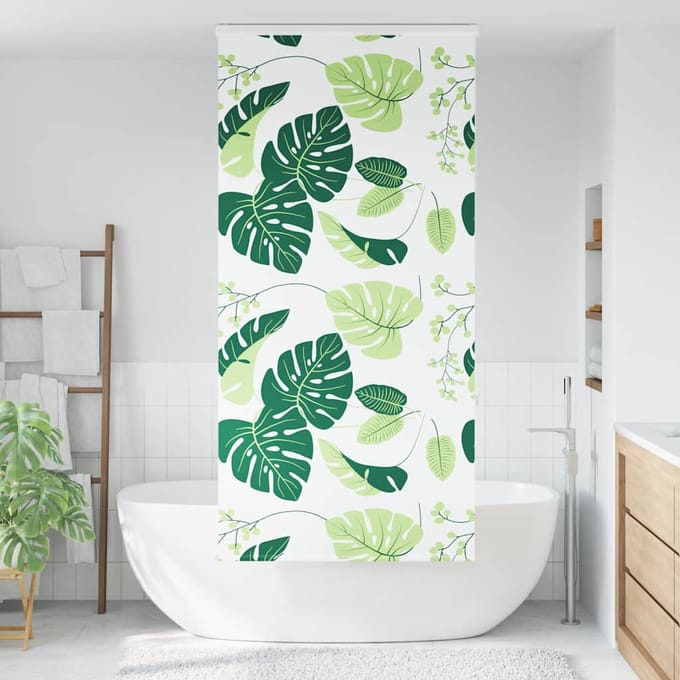 vidaXL - Doucherolgordijn - met - cassette - 100x240 - cm - stofbreedte - 96 - cm