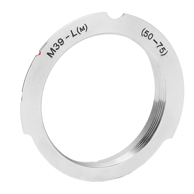 M39‑LM Lensadapterring Aluminiumlegering Hoge Precisie Lensadapter Mount voor Leica M39 LSM LTM white