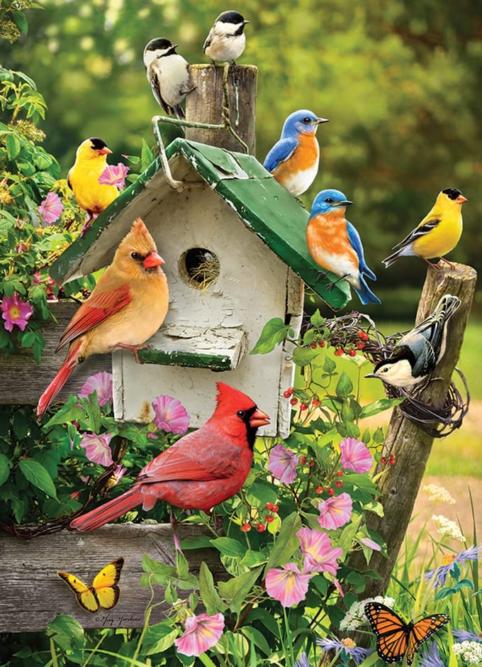 Cobble Hill Puzzel 500 Stukken: Zomerhuisje voor Vogels