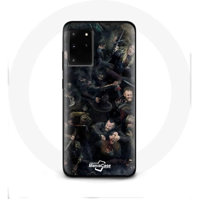 Coque pour Samsung Galaxy S11 Plus Vikings Teaser Saison 6 Affiche Personnages Art