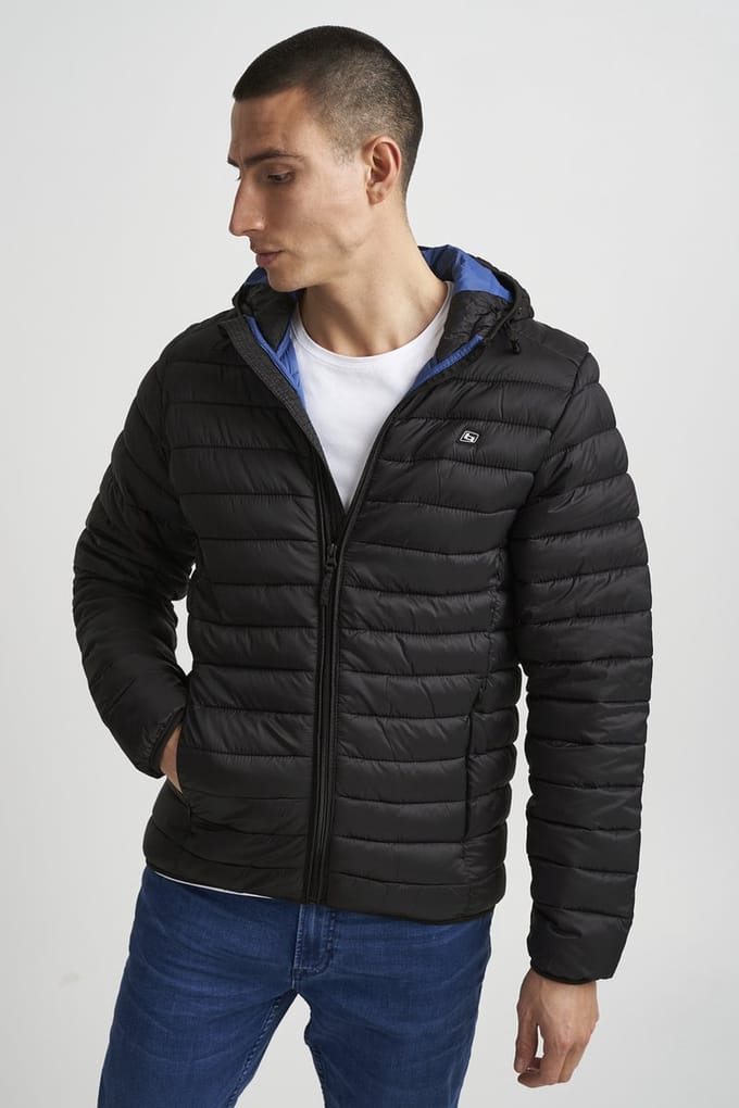 Blend BHRomsey Hood Heren Jas - Maat M - Zwart