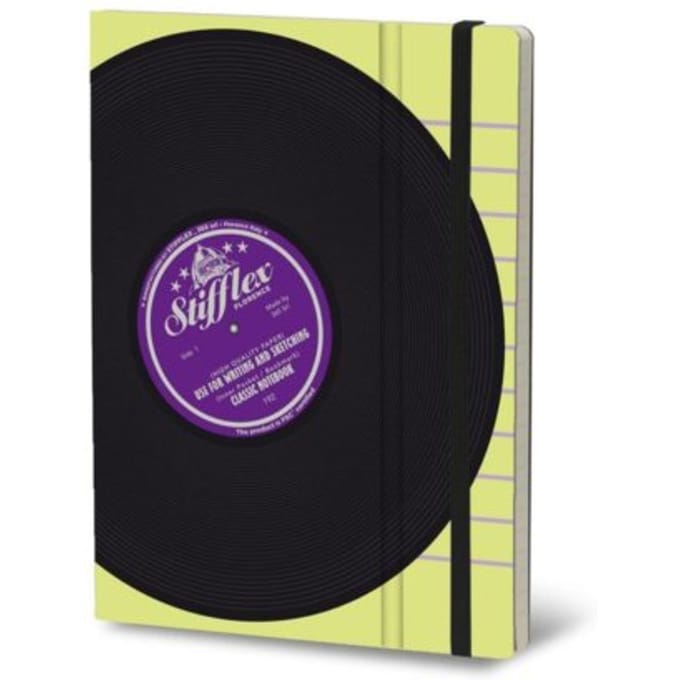 Stifflexible notitieboekje vinyl, 19 x 25 cm, classic