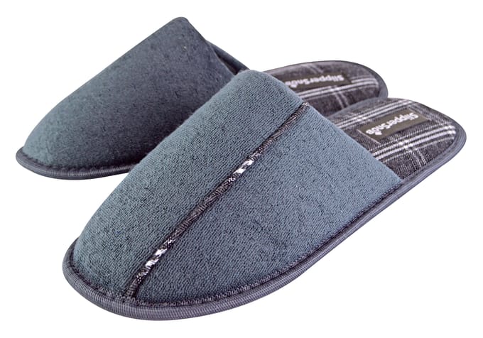 Slipper Snob - Heren Indoor Slip On Mule Slippers - Grijs