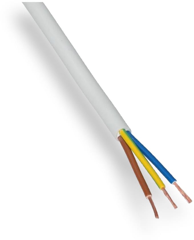 Dynamic Aansluitsnoer 3 x 1,5 mm² Wit Lengte: 10 meter