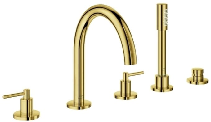 Grohe Atrio Inbouw vijfgats badrandcombinatie Goud, 29407GL0