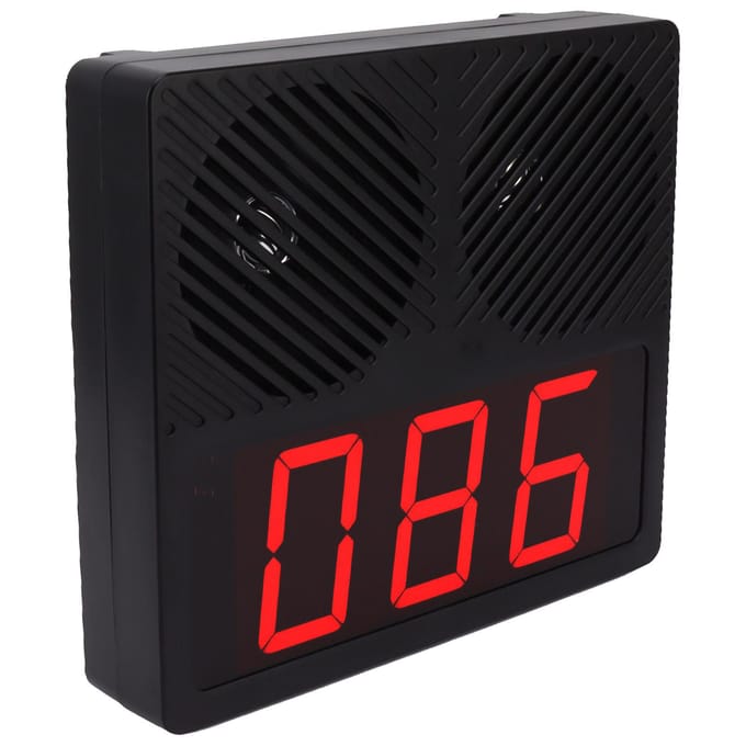 Wachtrijsysteem 20W Luid Volume Draadloos Restaurant Wachtnummer Systeem voor Restaurant black