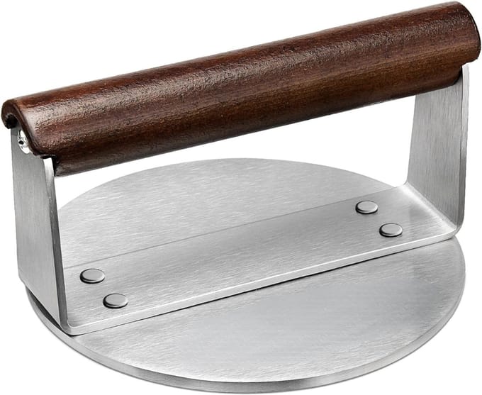 VLSelect® Hamburgerpers - Hamburgermaker - Burgerpers - Burgerpers Met Houten Handgreep