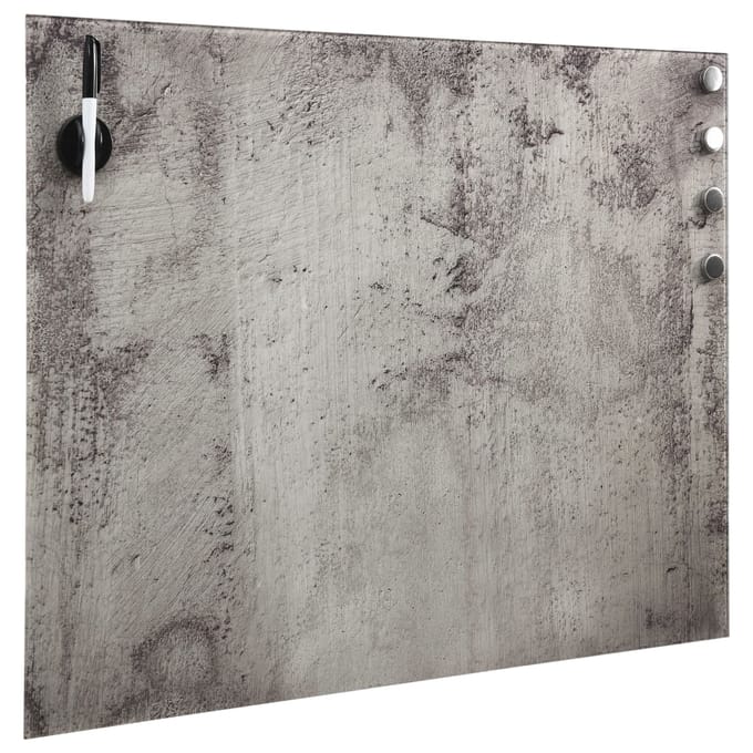 vidaXL - Magneetbord - wandmontage - 60x60 - cm - glas