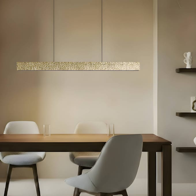 Lucande LED hanglamp Nivara, 117 cm, goud, metaal