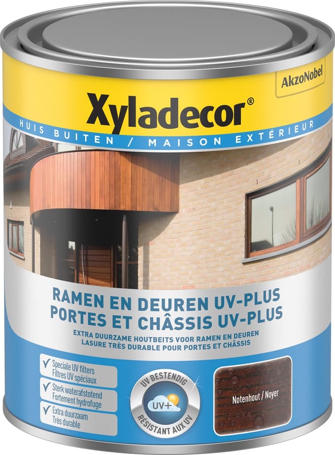 Xyladecor - Ramen & Deuren Uv-Plus - Notenhout - 0,75 L