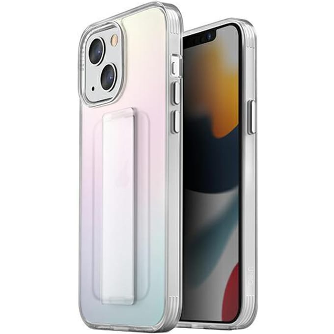 Étui pour iPhone 13 UNIQ Heldro avec sangle Iridescente