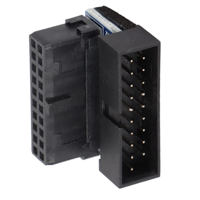 Moederbord Stuurconnector Meerlaagse Printplaat USB3.0 90 graden Draaien Elleboog 19P20P Verticaal black