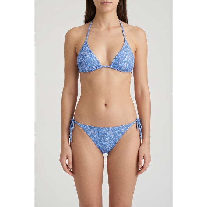 Shiwi Strap Bikini Bottom Waterlily Structure Blue Waterlily Struc Taglia: 42 | Bikini Outlet | Donna | Blu