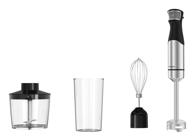 Tornado THB-6412-GS - Staafmixer - 1000W - met toebehoren - Zilver