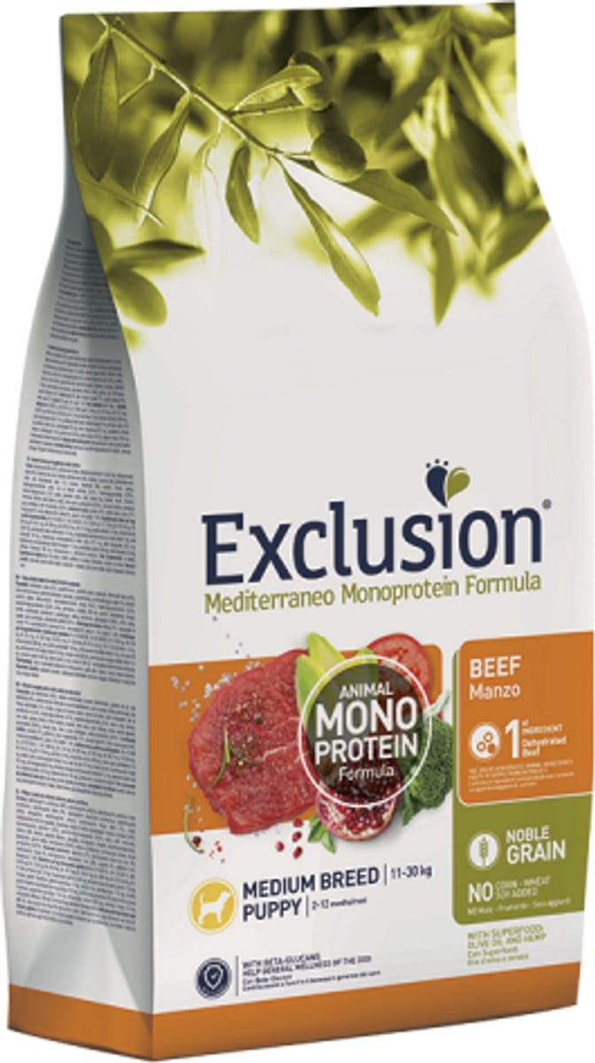 Exclusion Mediterraneo Puppy Rund 12 kilo