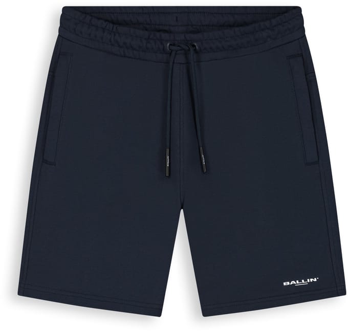 Ballin Amsterdam - Jongens Regular fit Shorts Sweat - Navy - Maat 14