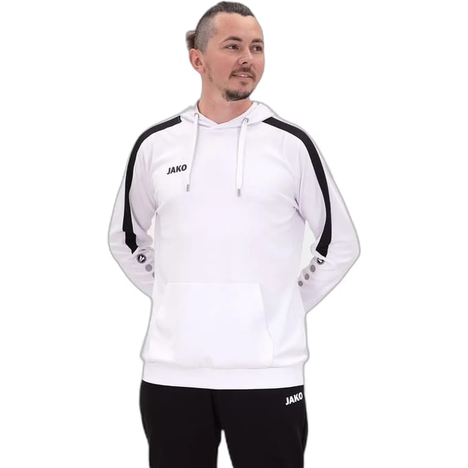 Jako Power Sweater Met Kap Heren - Wit | Maat: L