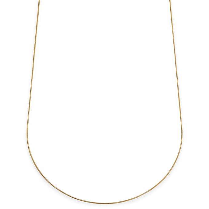 Essentials | 1 mm Goudkleurige Ketting met Slangenschakels