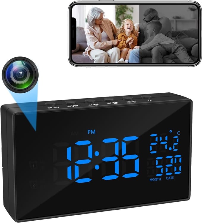 Draadloze HD 1080p Wifi Mini-camera met Nachtzicht en Bewegingsdetectie