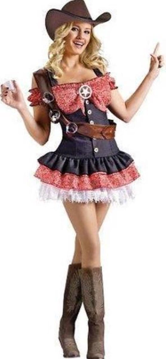 Cowgirl wild westen dame shotgun Maat S - M
