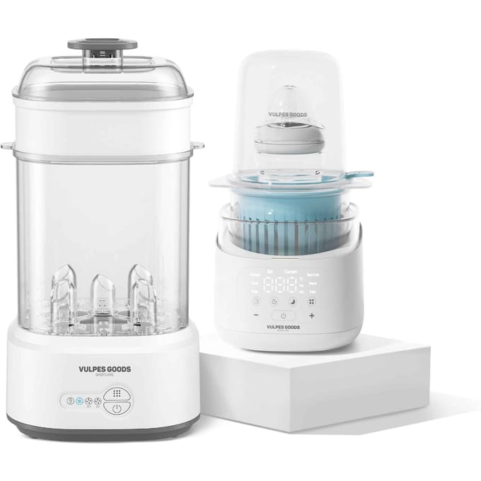 Warm-up-and-clean Bundle: Flessenwarmer PRO V2 en Sterilisator - Productbundel