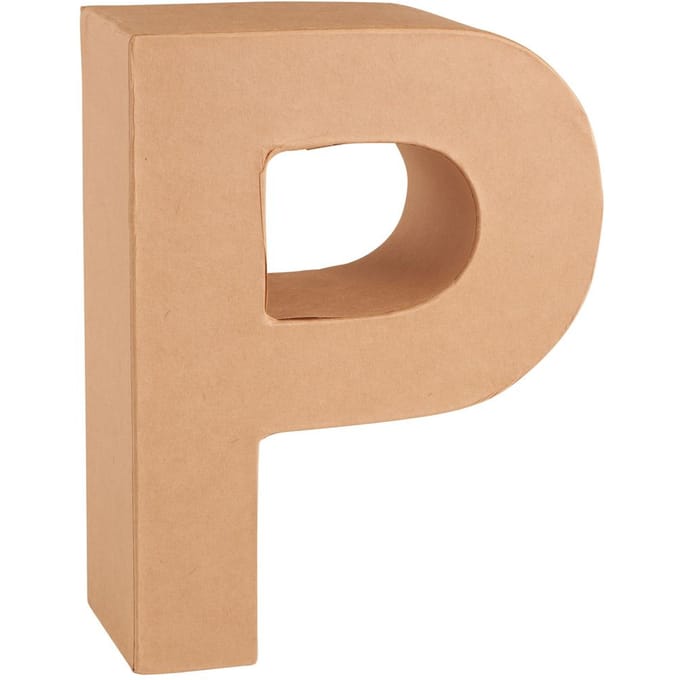 Kartonnen brief - Letter "P"