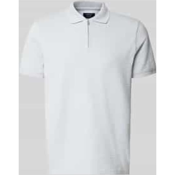 regular fit poloshirt met structuurpatroon