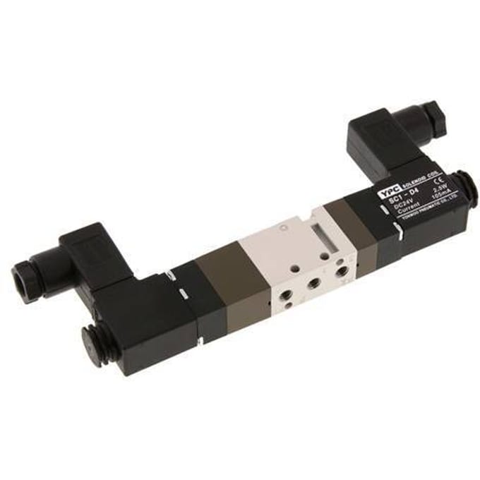 5/3 M5 uitlaat midden Magneetventiel 24V DC 2-10bar/28-140psi YPC