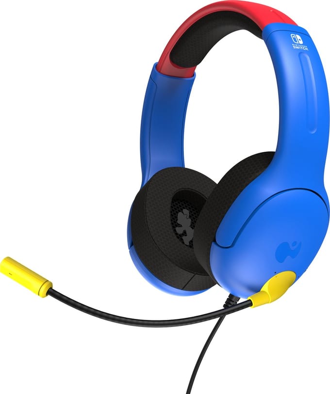 PDP Airlite Bekabeld Headset - Mario Dash - Wired Headset - Nintendo Switch