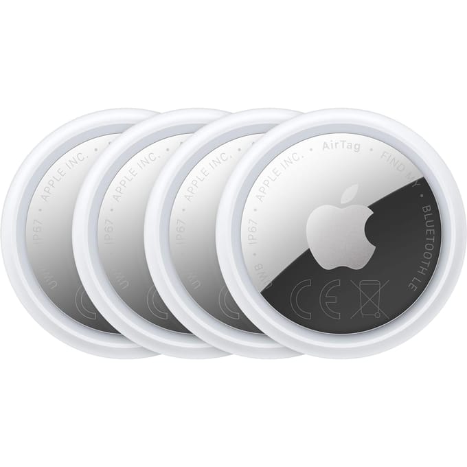 Apple AirTag (2. Generation) Wit-zilver 4 stuk(s)