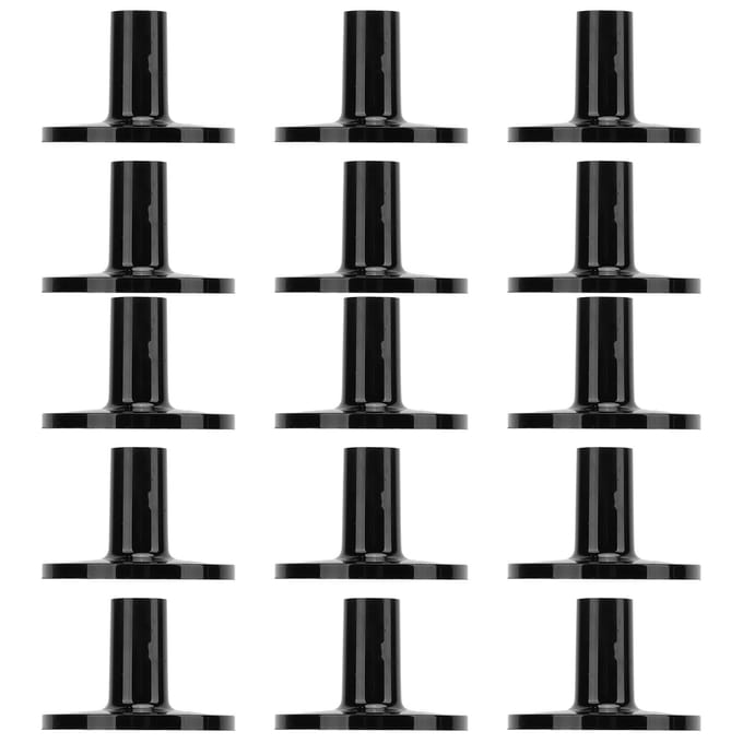 15 stuks Trommelbekken Hulzen Plastic Bekken Vervangende Accessoires voor Slagwerkinstrument black