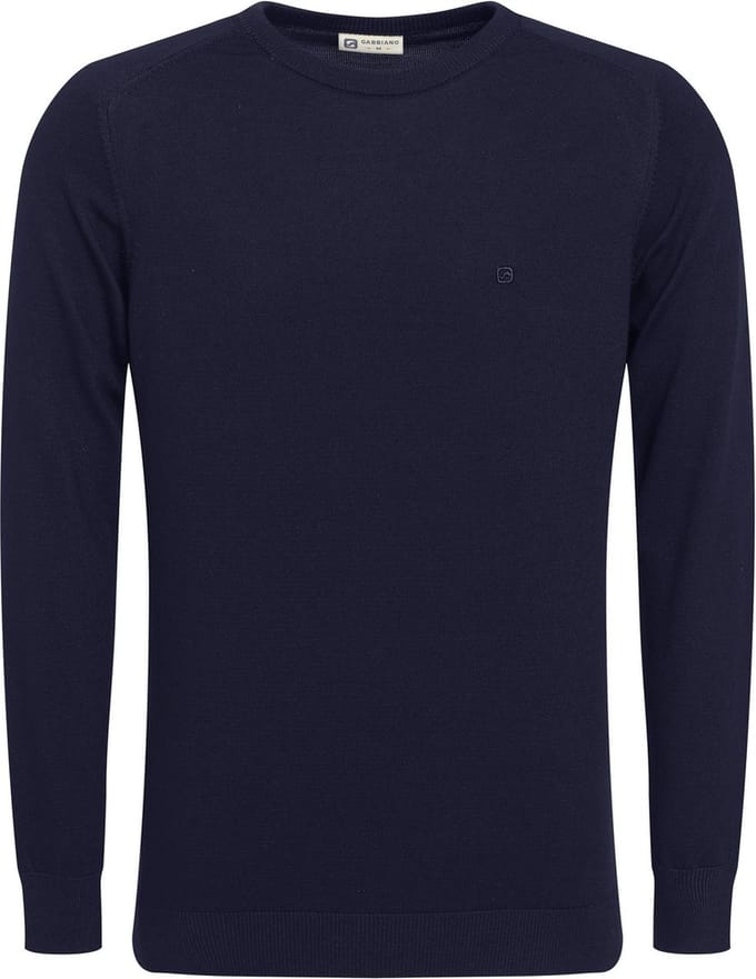 Gabbiano Trui Essential Knitted Trui Dome 614570 301 Navy Mannen Maat - 3XL