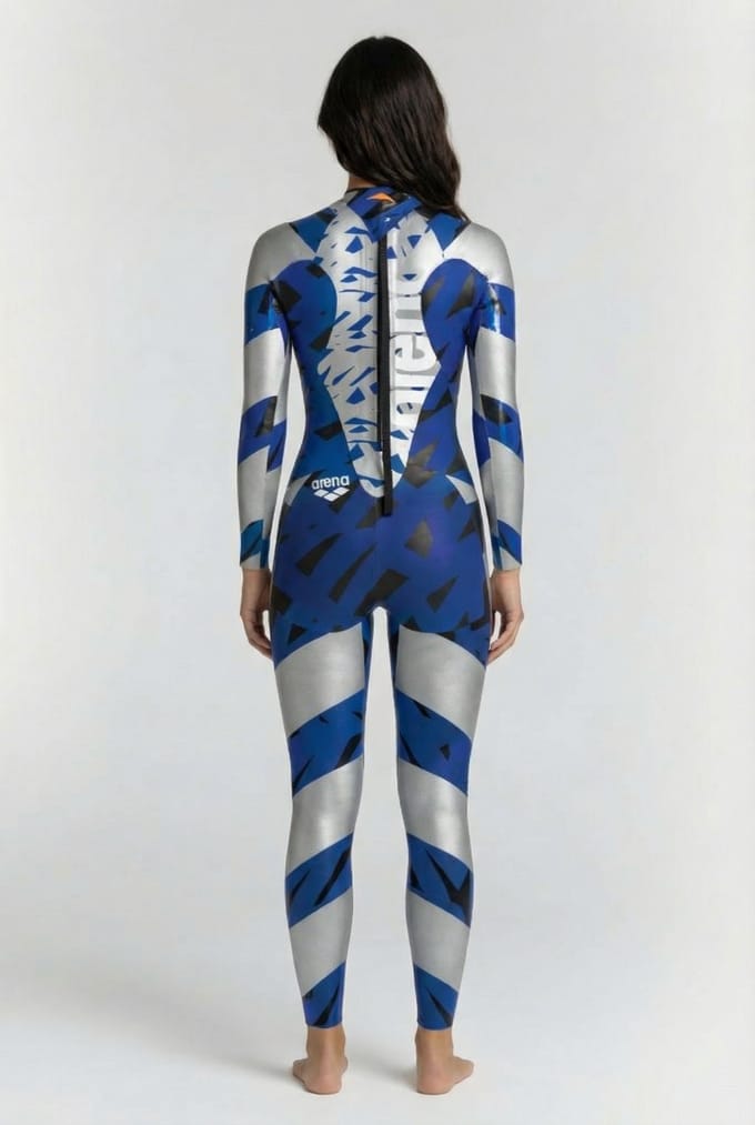 Arena W Carbon Wetsuit Silver Blue Größe: XS | Badeanzüge Outlet | Damen | Blau