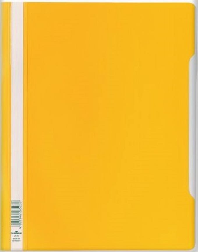 Durable – snelhechtmap – geel – 10 stuk
