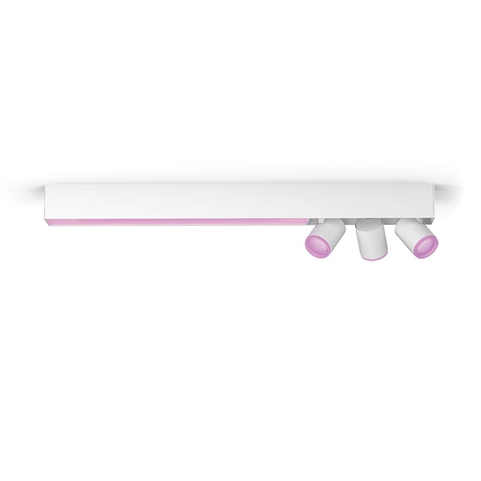 Philips Hue Centris opbouwspot - wit en gekleurd licht - 3-spots - wit - rechthoekig