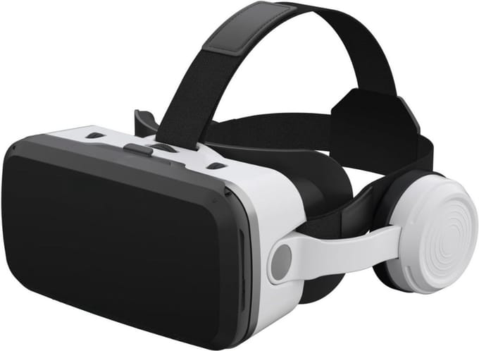 DYNA® VR Bril met controllers - VR Bril - VR-brillen - Wit - ‎23cm x 21cm x 11cm