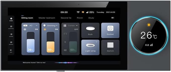 Slimme Paneelbesturing voor WLAN-Zigbee Apparaten - 6-Nens Touchscreen Bediening