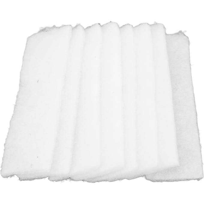 8 STUKS Vervangingsfilter voor 6 Quart Friteuse met ClearCook OdorErase white