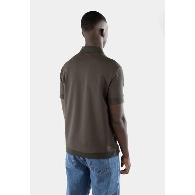 Ciszere 20079-027 clay jersey half zip forest green