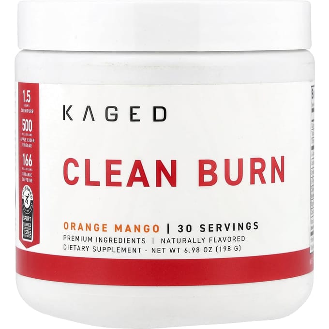 Kaged, Clean Burn met Appelciderazijn, Sinaasappel Mango, 7.2 oz (204 g)
