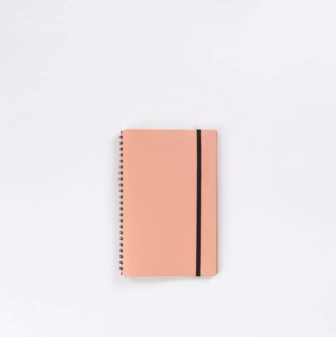 Vacavaliente - Notitieboek A5 - Gerecycled Leer - Roze