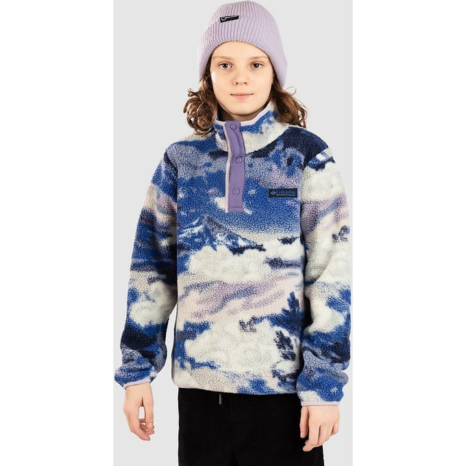 Columbia Helvetia II Printed Snap Kids Half-Zip Fleece Trui