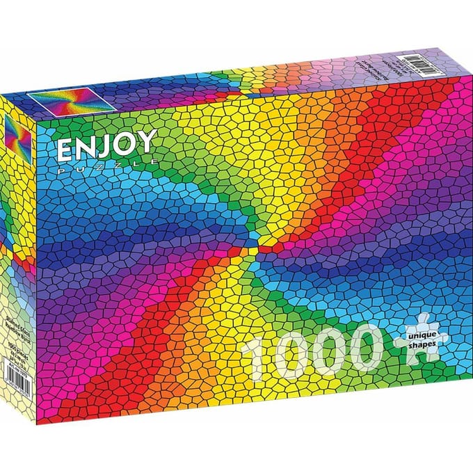 Enjoy Puzzle legpuzzel Stained Glass Rainbow Burst - 1000 stukjes kleurrijk.