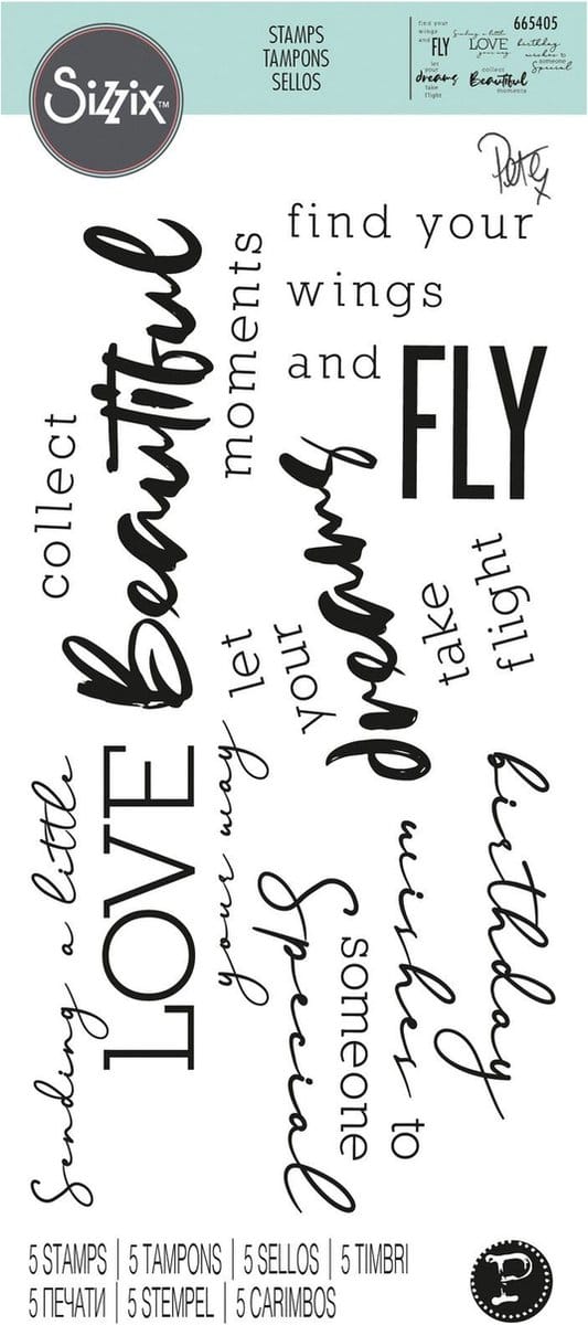 Clear stamps sunnyside 3- Sizzix